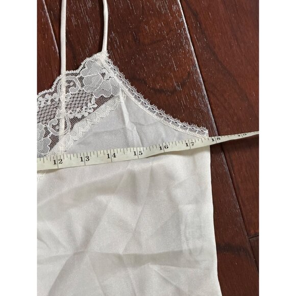 Vintage White Lace Trim Camisole By Private Treasures Women's Size M - Picture 8 of 14